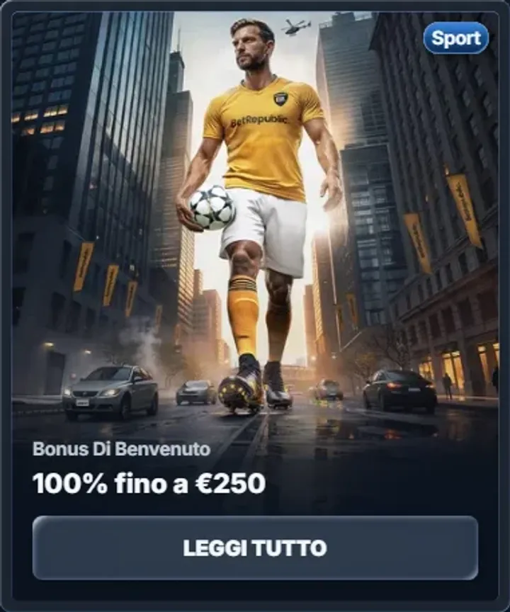 Bonus di benvenuto 100 fino a eur250