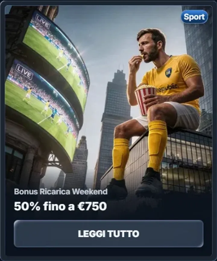 Bonus ricarica weekend 50 fino a eur750