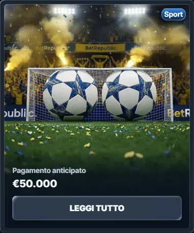 Pagamento anticipato eur50 000